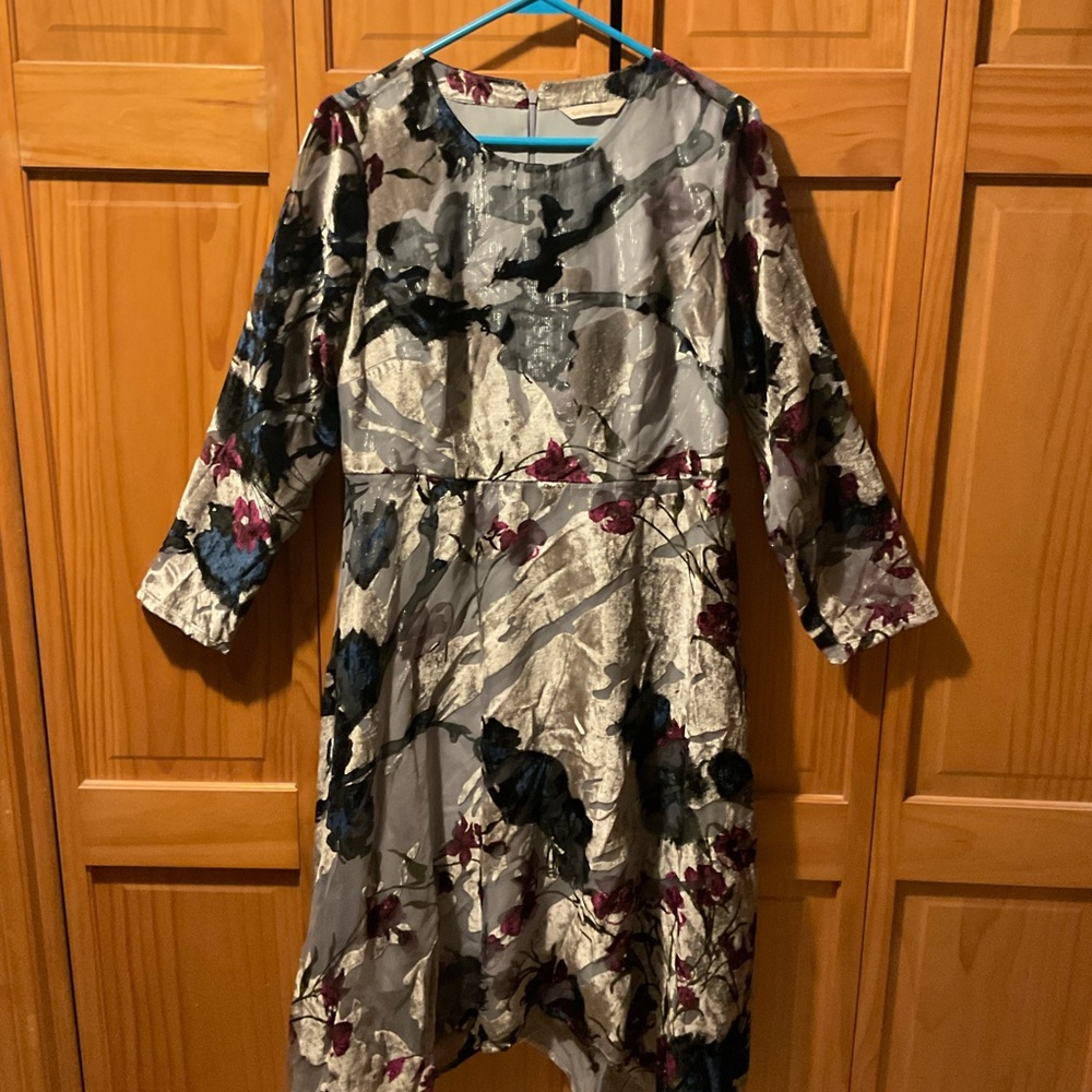 Soft Surroundings Multicolor Long Sleeve Dress